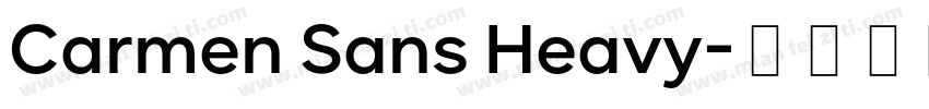 Carmen Sans Heavy字体转换